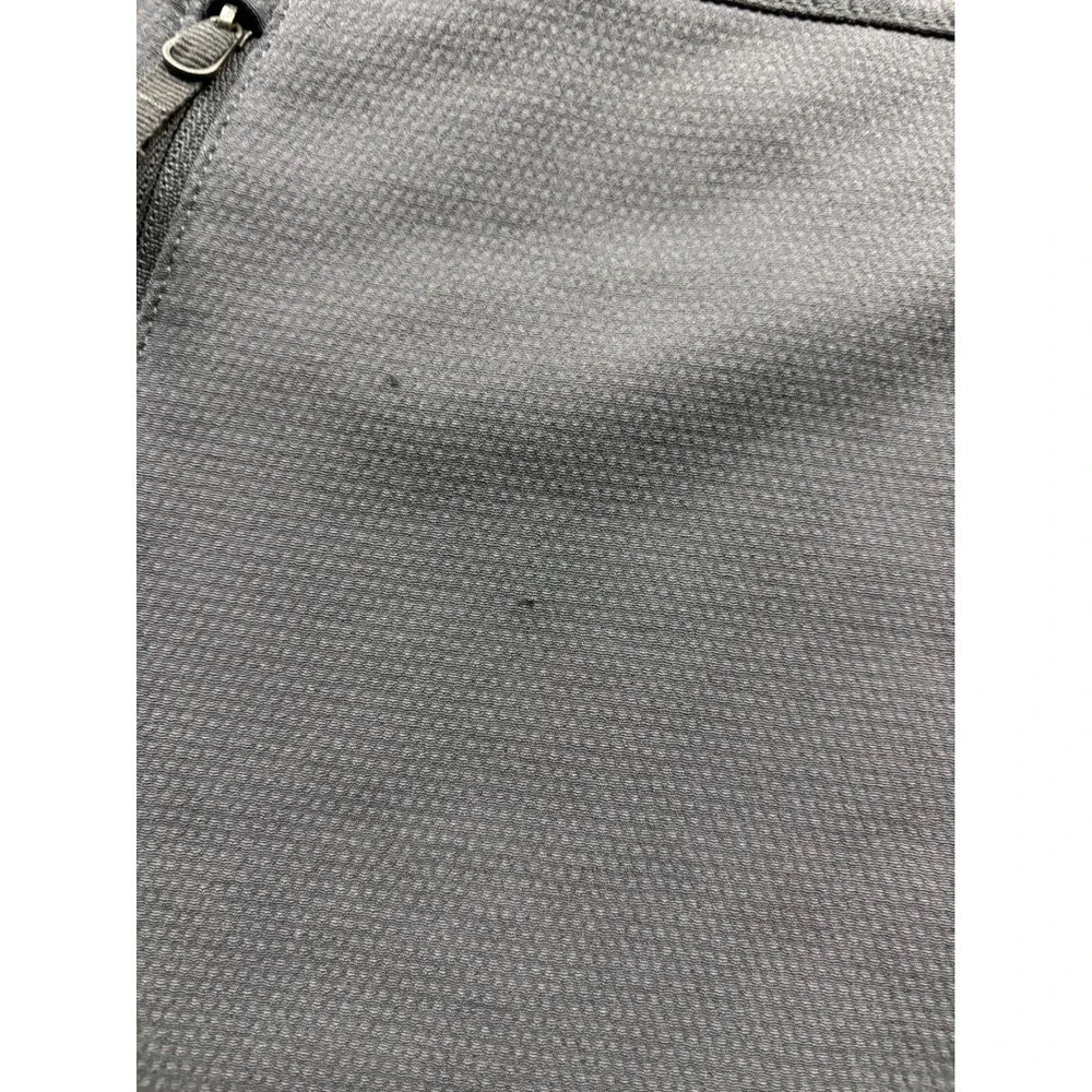 The North Face Mens Full Zip Jacket Dark Gray Textured‎ Stretch Mock Neck Large